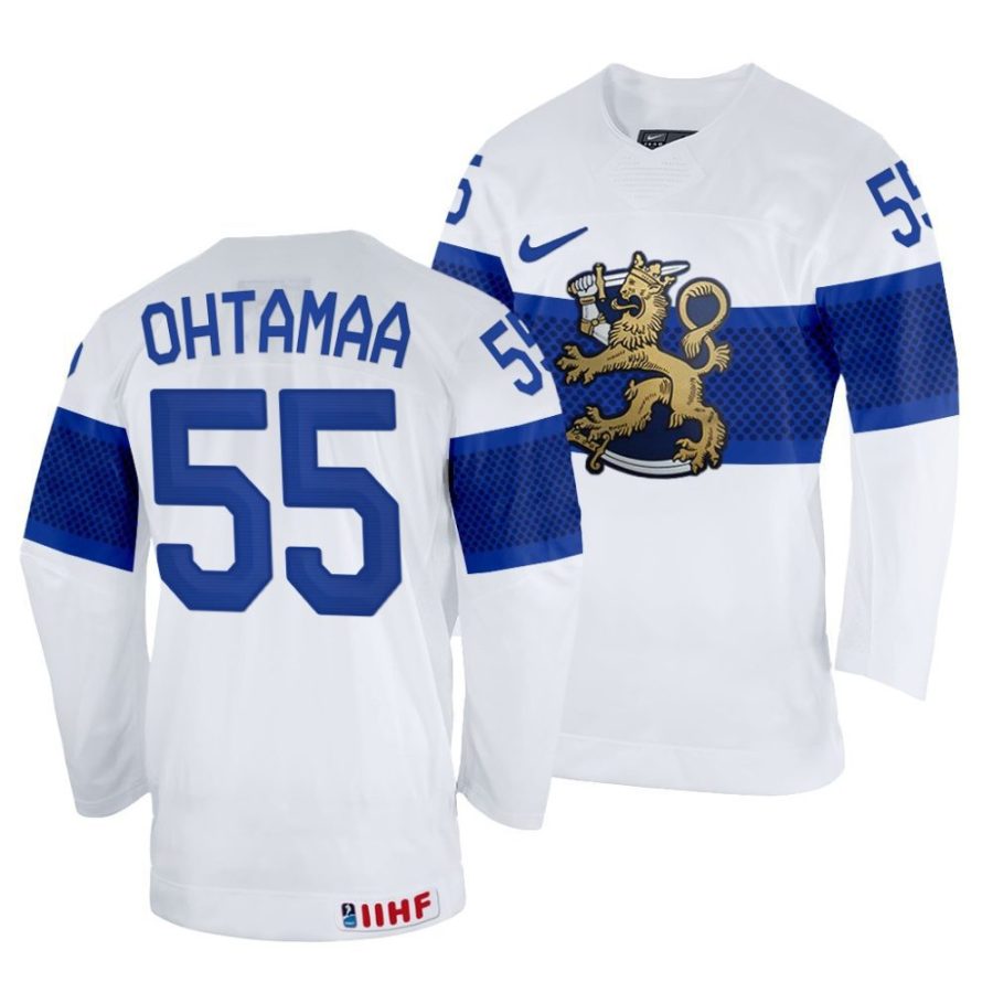 atte ohtamaa home 2022 iihf world championship white jersey scaled