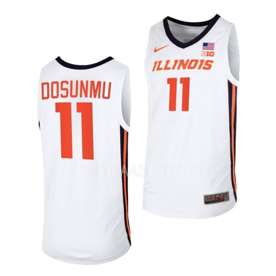 ayo dosunmu illinois fighting illini home basketball jersey scaled