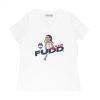 azzi fudd caricature womens basketball white women shirt