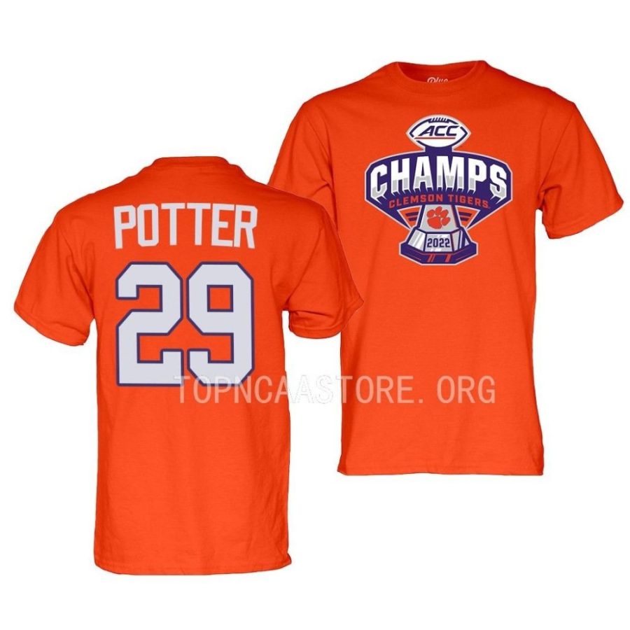 b.t. potter locker room 2022 acc football champs orange shirt scaled