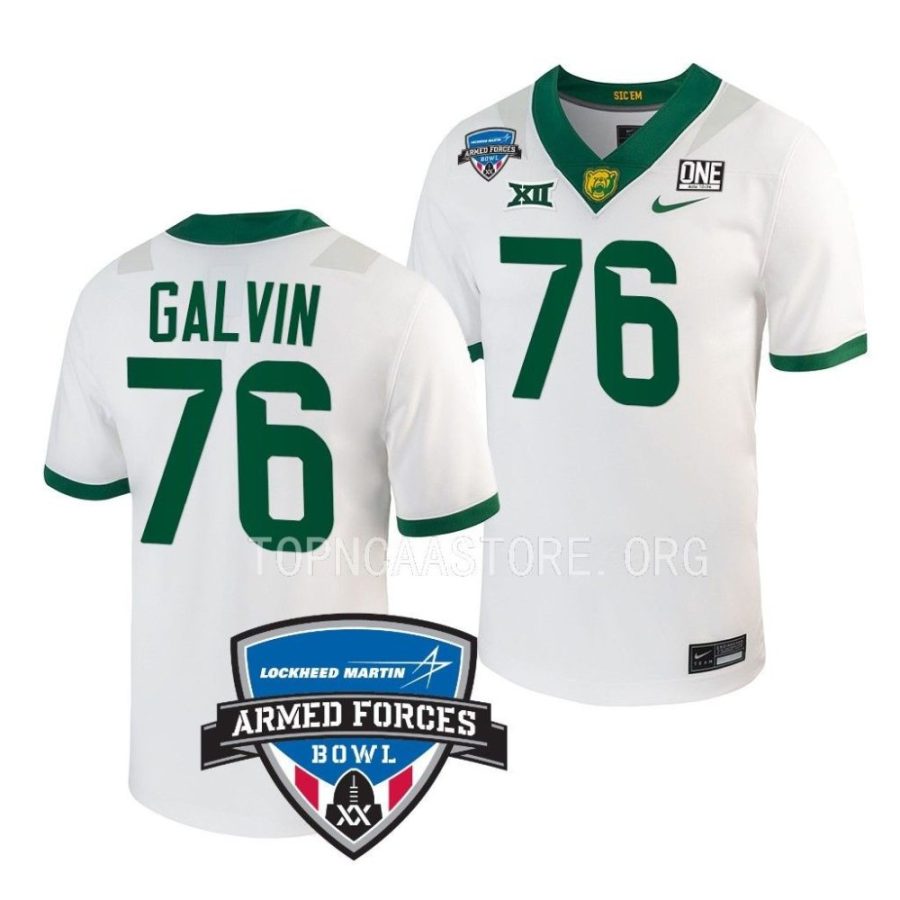 baylor bears connor galvin white 2022 armed forces bowl football jersey scaled