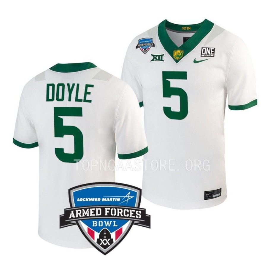 baylor bears dillon doyle white 2022 armed forces bowl football jersey scaled