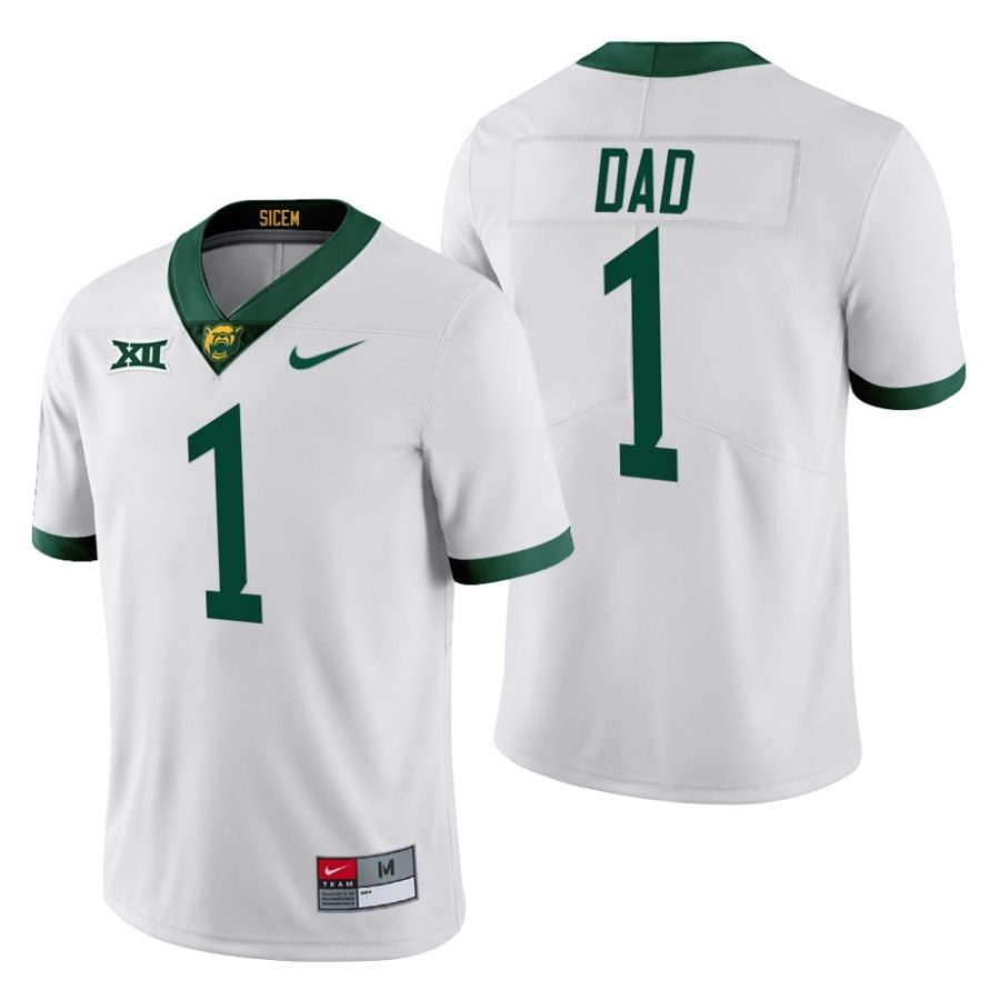 baylor bears white 2022 fathers day gift greatest dad jersey scaled