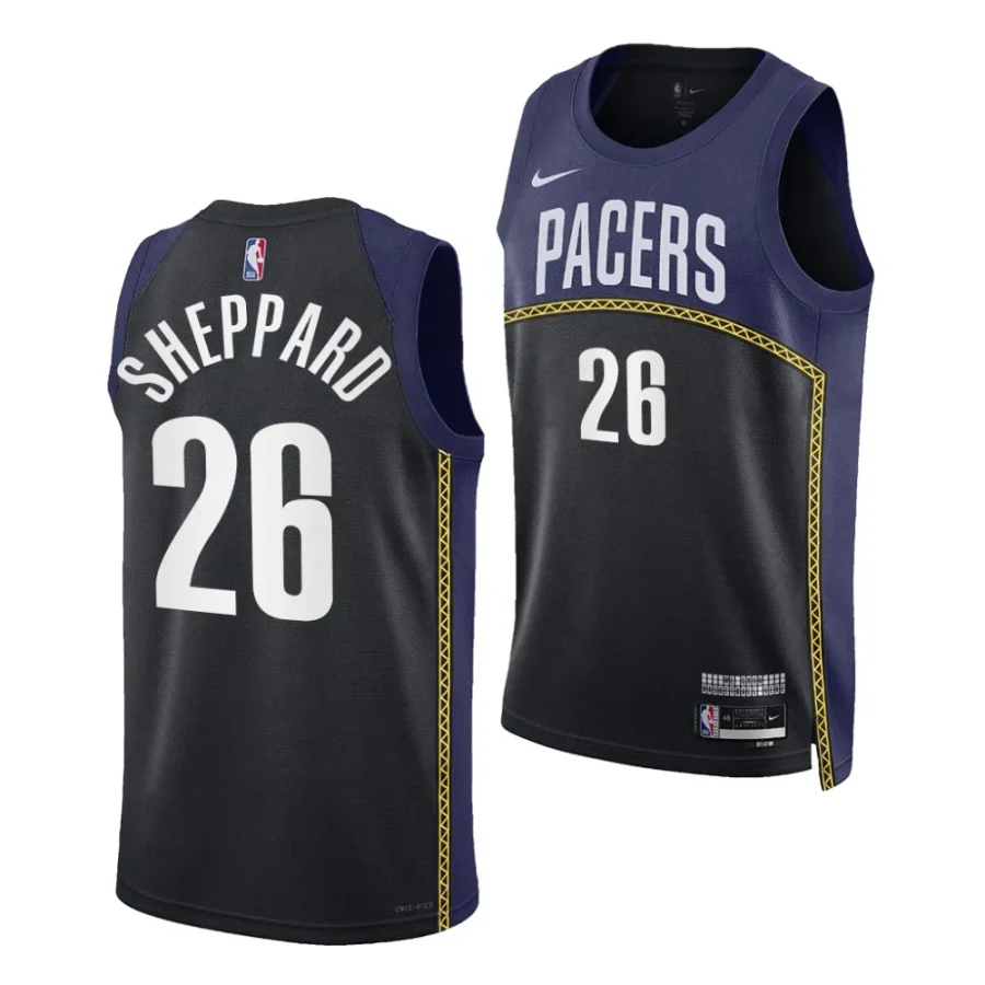ben sheppard pacers 2023 nba draft black city edition men jersey scaled