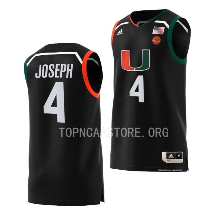 bensley joseph miami hurricanes replica basketball swingmanblack jersey scaled