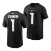 bijan robinson player name number 2023 nfl draft first round pick black t shirts scaled
