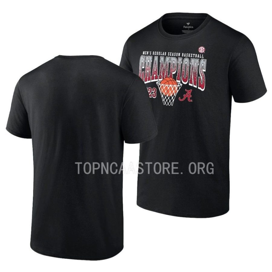 black 2023 sec mens basketball regular season champs alabama crimson tide men shirt scaled