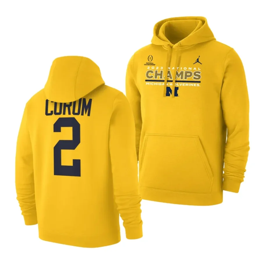 blake corum maize cfbplayoff 2023 national champions club fleecemen hoodie scaled