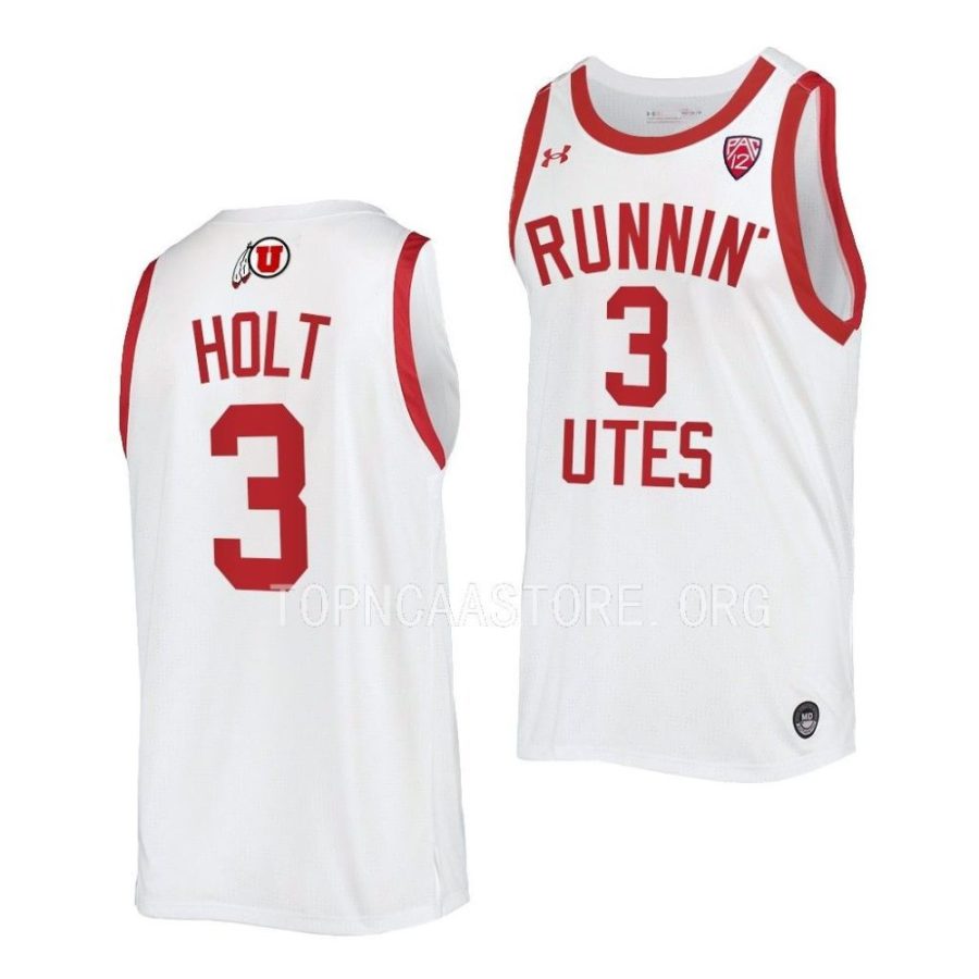 bostyn holt utah utes throwback 2022 23 replica basketball jersey scaled