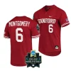 braden montgomery stanford cardinal red2023 ncaa baseball college world series menomaha 8 jersey scaled