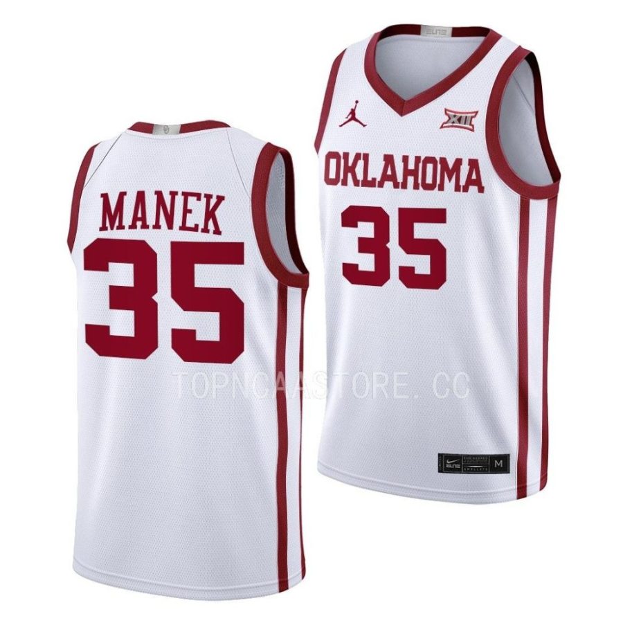 brady manek oklahoma sooners alumni basketball homewhite jersey scaled