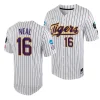 brady neal lsu tigers white purple2023 college world series menncaa baseball jersey scaled