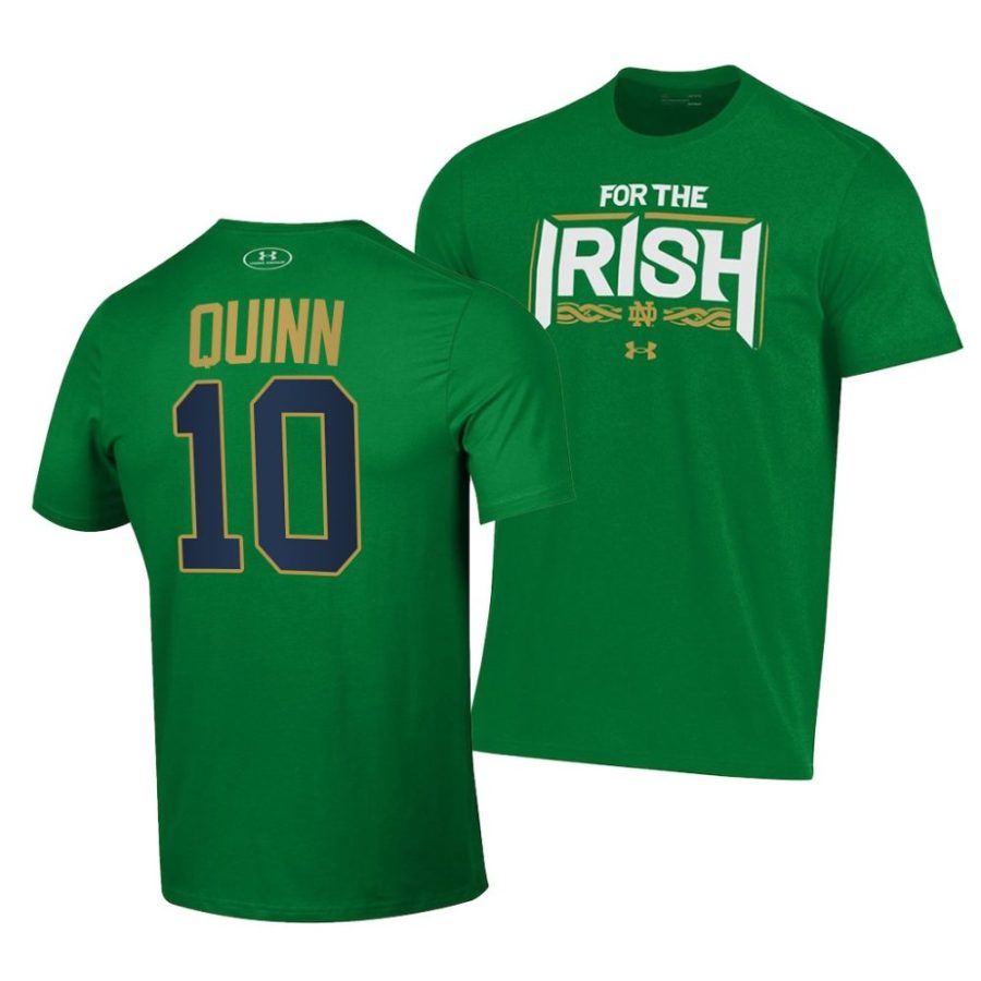brady quinn performance for the irish green t shirts scaled