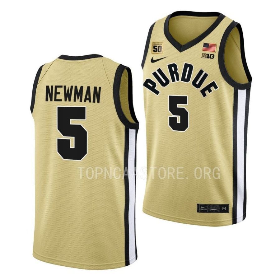 brandon newman purdue boilermakers basketball 2022 23 swanigan patch jersey scaled