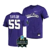 brayden taylor tcu horned frogs 2023 college world series menncaa baseball jersey 0 scaled