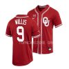 brayden willis oklahoma sooners baseball shirt menfull button jersey scaled