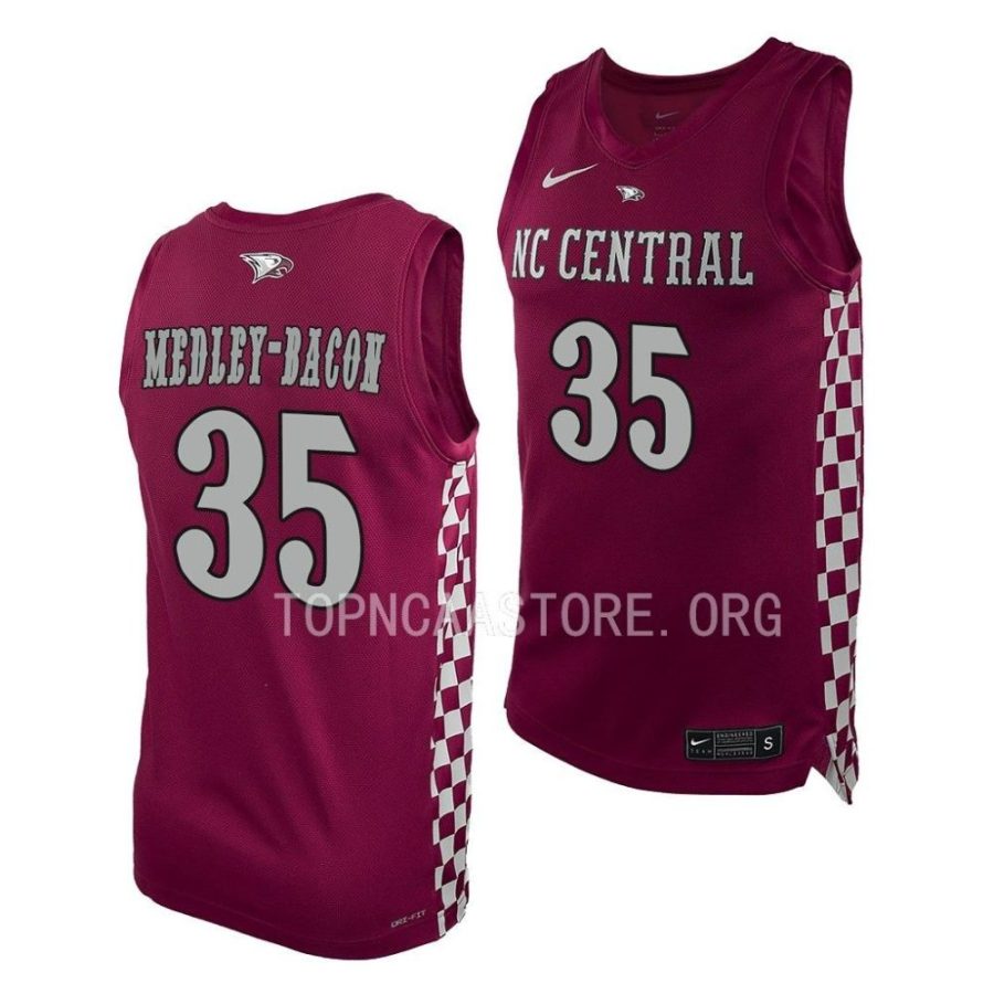 brendan medley bacon nc central eagles college basketball 2022 23 replica jersey scaled