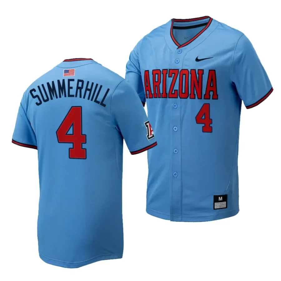 brendan summerhill arizona wildcats light bluereplica baseball menfull button jersey scaled