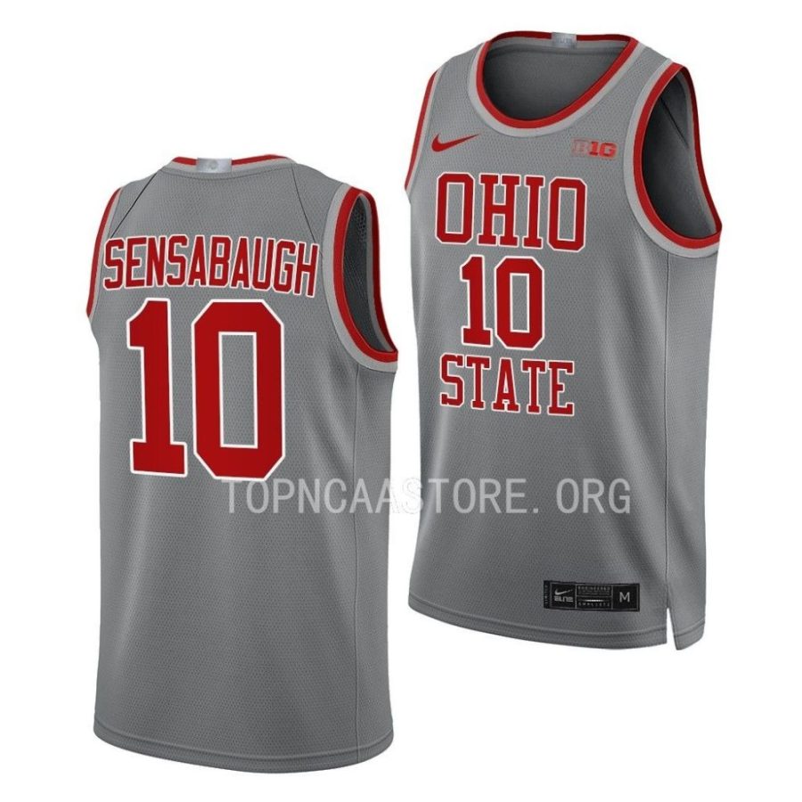 brice sensabaugh ohio state buckeyes ncaa basketball gray jersey scaled