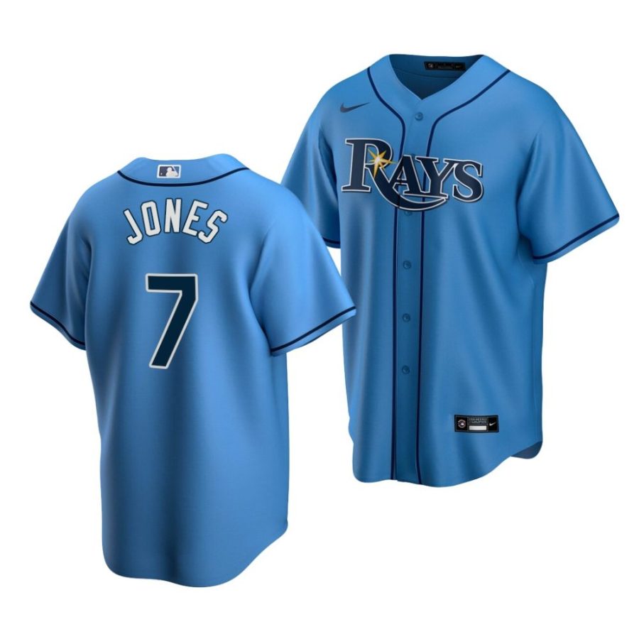 brock jones rays alternate 2022 mlb draft replica blue jersey scaled