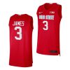 bronny james ohio state buckeyes 2022 23alumni basketball red jersey scaled