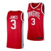 bronny james ohio state buckeyes 2022 23college basketball red jersey scaled
