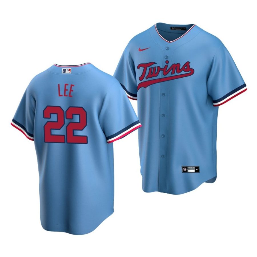 brooks lee twins alternate 2022 mlb draft replica blue jersey scaled