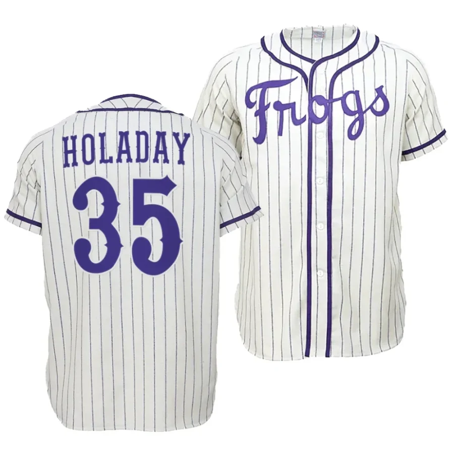 bryan holaday tcu horned frogs college baseball menthrowback jersey scaled