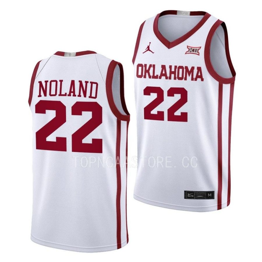 c.j. noland oklahoma sooners 2022 23college basketball homewhite jersey scaled