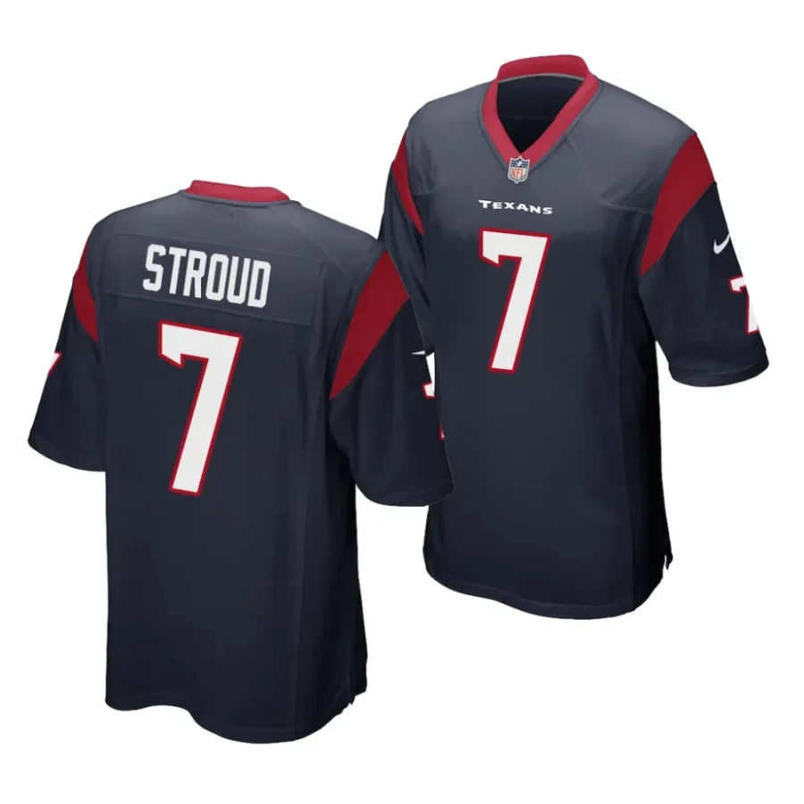 c.j. stroud navy 2023 nfl draft game jersey scaled