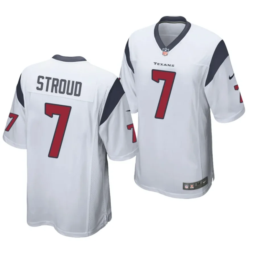 c.j. stroud white 2023 nfl draft game jersey scaled