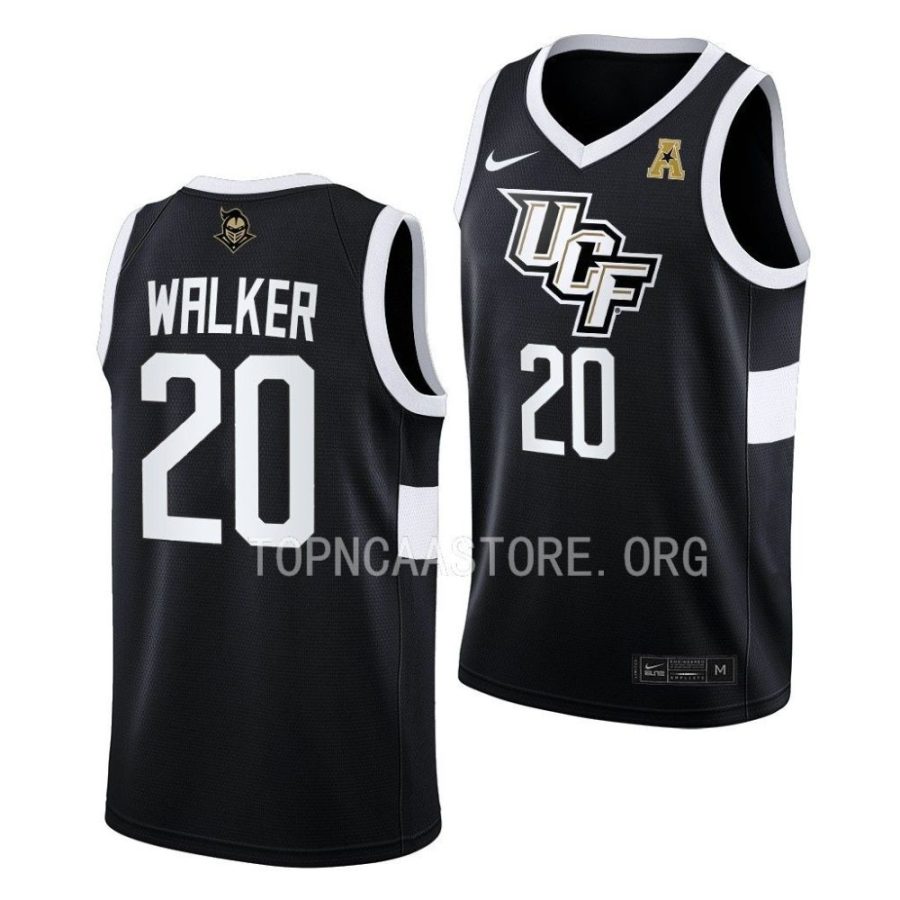 c.j. walker ucf knights 2022 23college basketball awayblack jersey 0 scaled