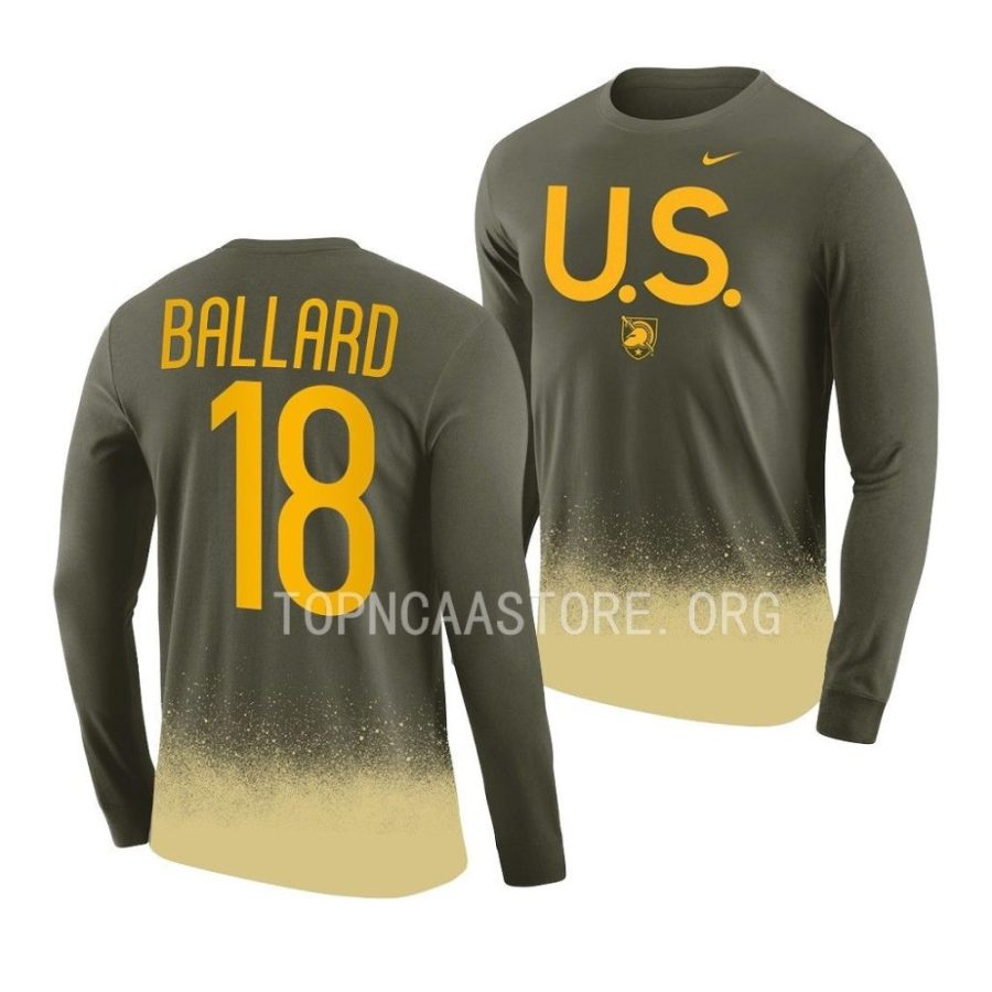cade ballard rivalry splatter 1st armored division old ironsides olivelong sleeve shirt scaled