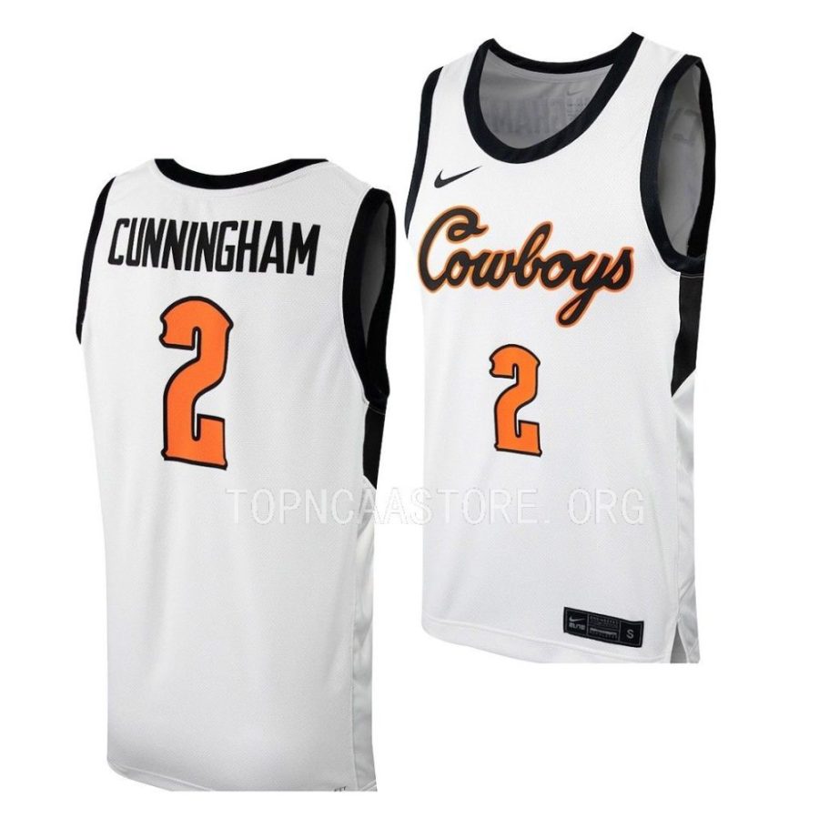 cade cunningham oklahoma state cowboys replica basketball white jersey scaled