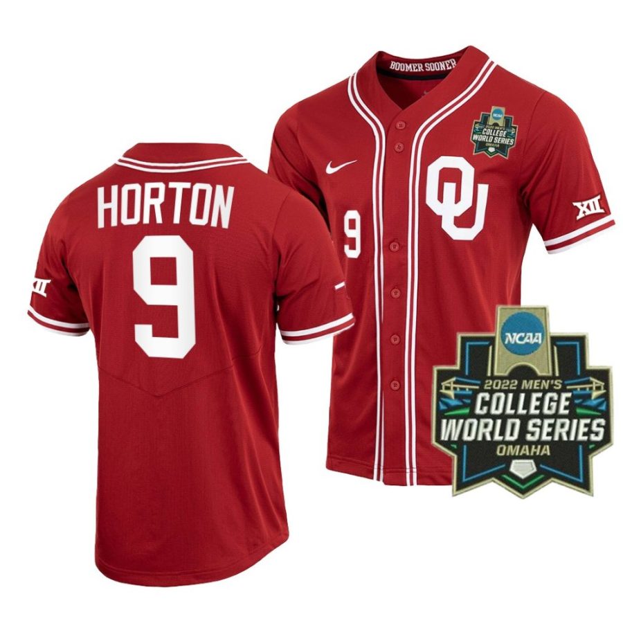 cade horton oklahoma sooners 2022 college world series menbaseball jersey 0 scaled