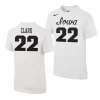 caitlin clark name number womens basketball white youth shirt scaled