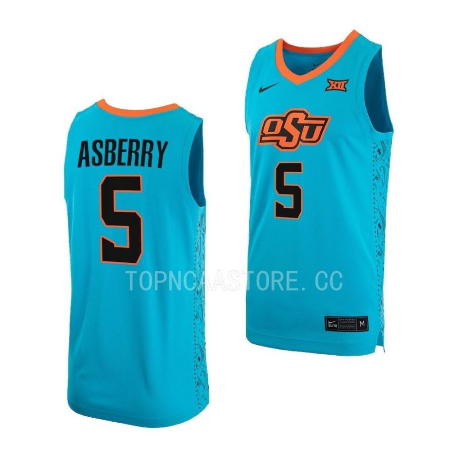 caleb asberry osu cowboys alternate basketball 2022 23 replica jersey scaled