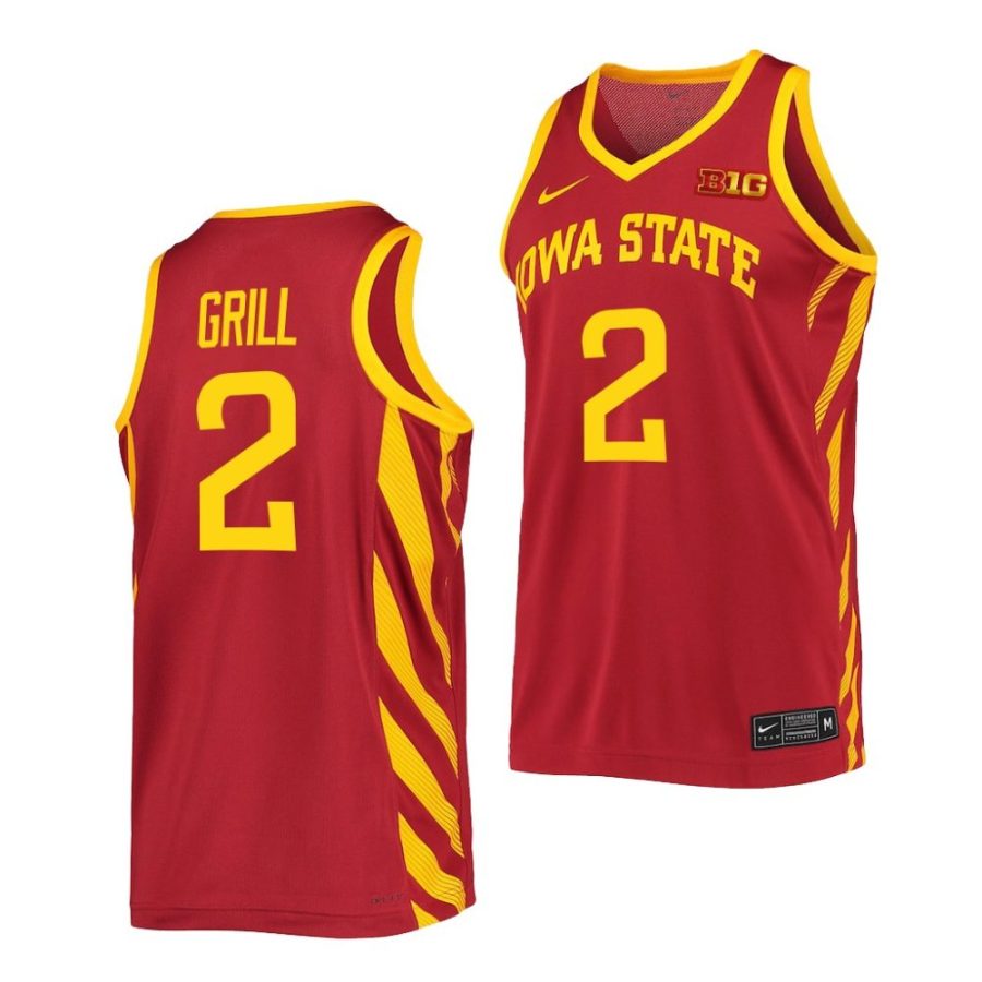 caleb grill iowa state cyclones 2022 23college basketball replicacardinal jersey scaled