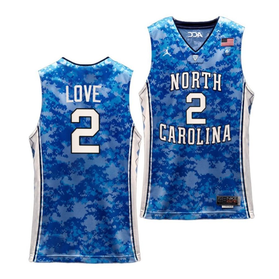 caleb love unc tar heels carrier classic veterans day 2022 basketball jersey scaled