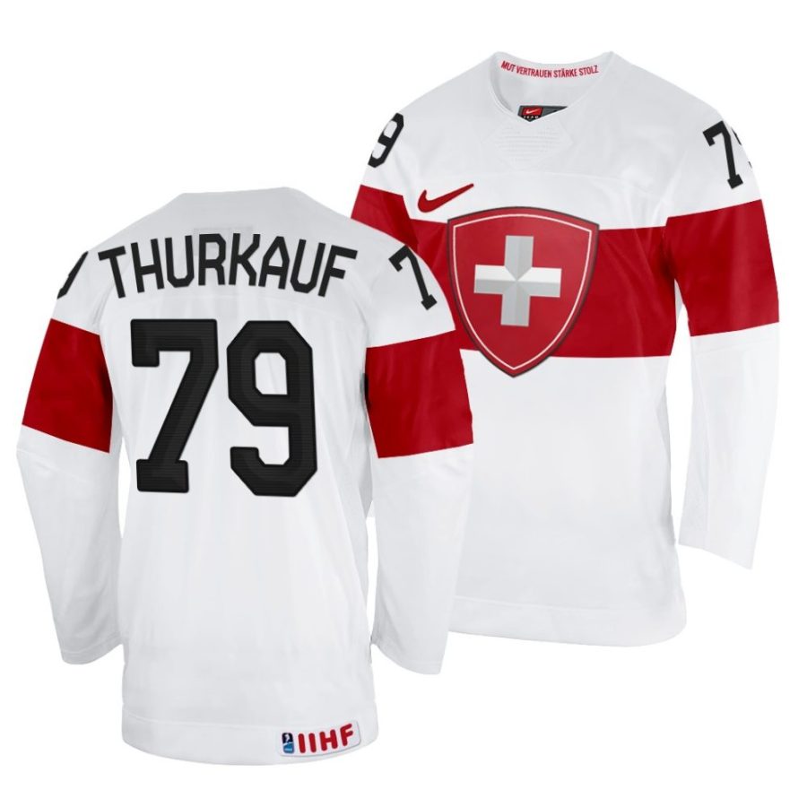 calvin thurkauf home 2022 iihf world championship white jersey scaled