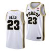 cam heide purdue boilermakers 2022 23college basketball white jersey scaled