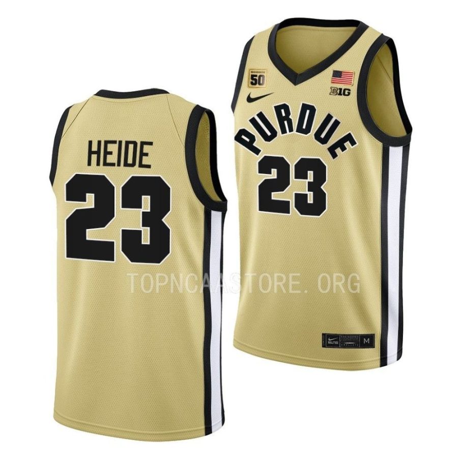 cam heide purdue boilermakers basketball 2022 23 swanigan patch jersey scaled