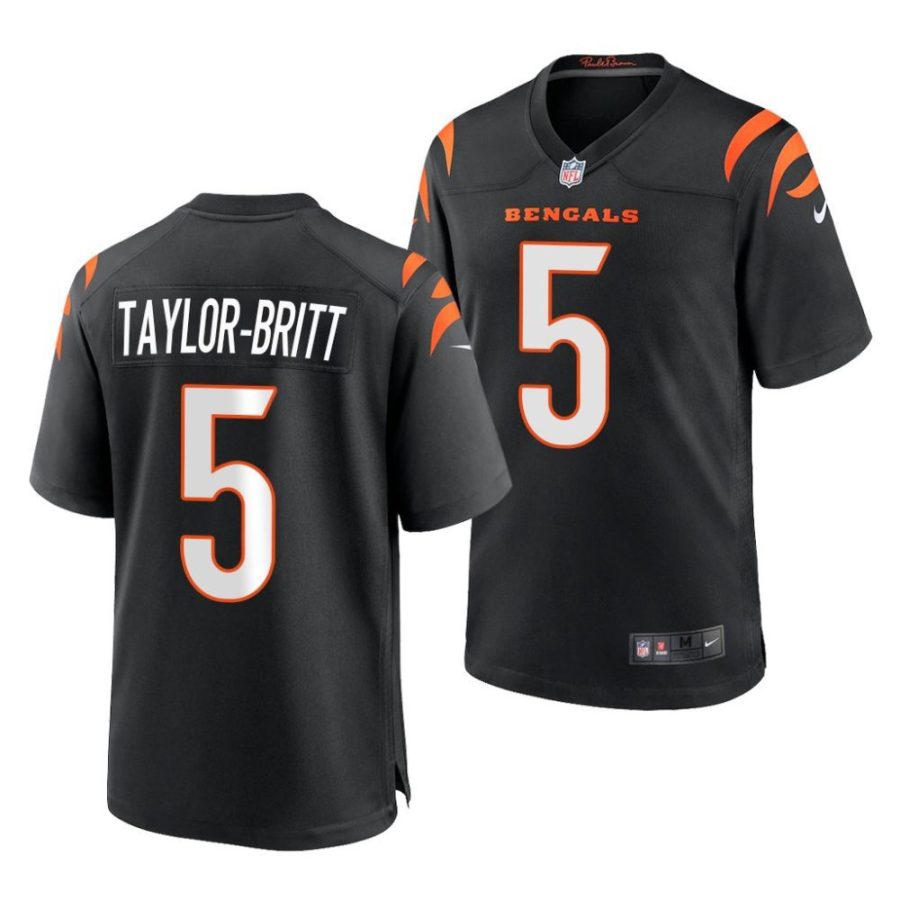 cam taylor britt cincinnati bengals 2022 nfl draft game men black jersey scaled