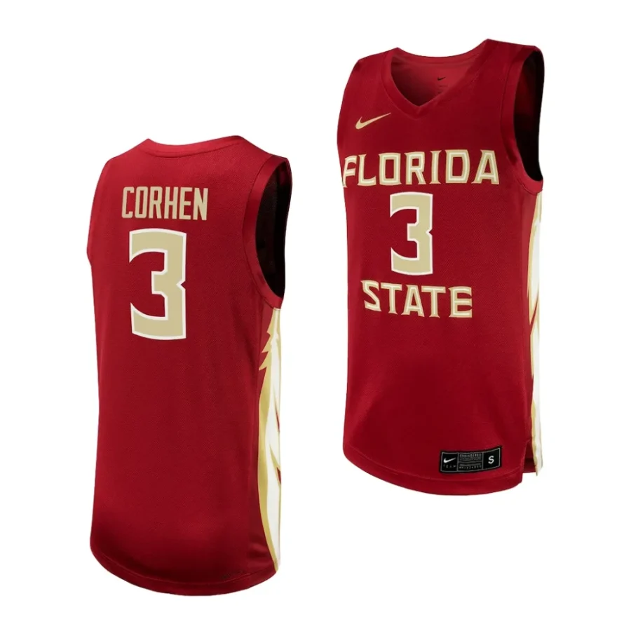 cameron corhen florida state seminoles nil basketball menreplica player jersey scaled