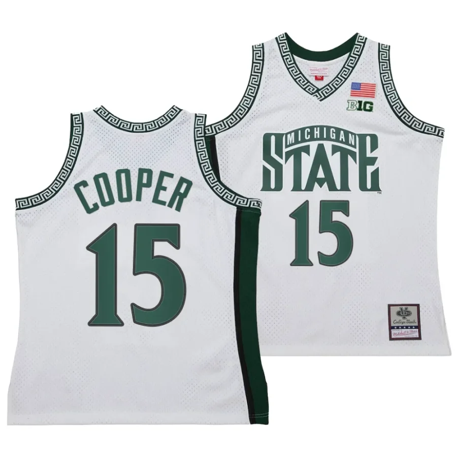 carson cooper white 125th basketball anniversary 1999 throwback fashion jersey scaled