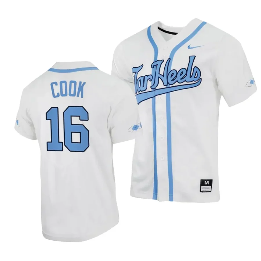 casey cook unc tar heels 2023replica baseball menfull button jersey 0 scaled