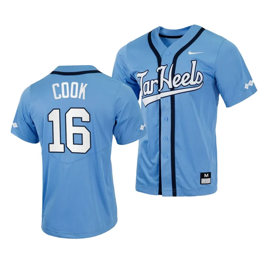 casey cook unc tar heels 2023replica baseball menfull button jersey scaled