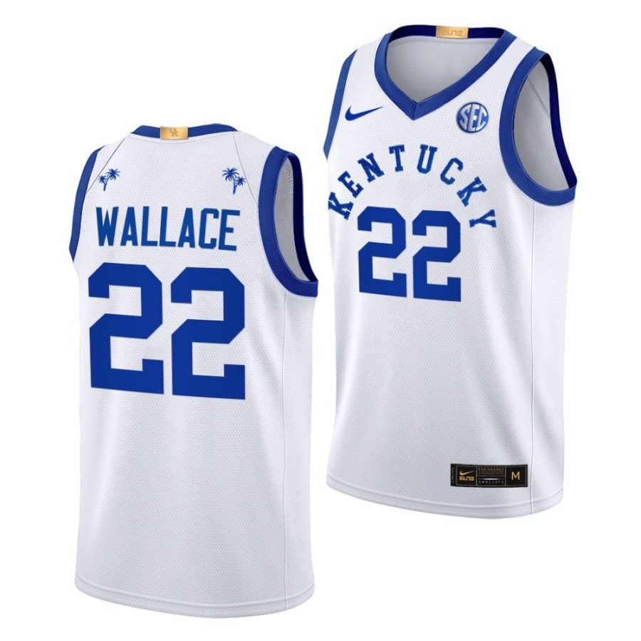 cason wallace white 2022 big blue bahamas kentucky wildcatsbasketball jersey scaled