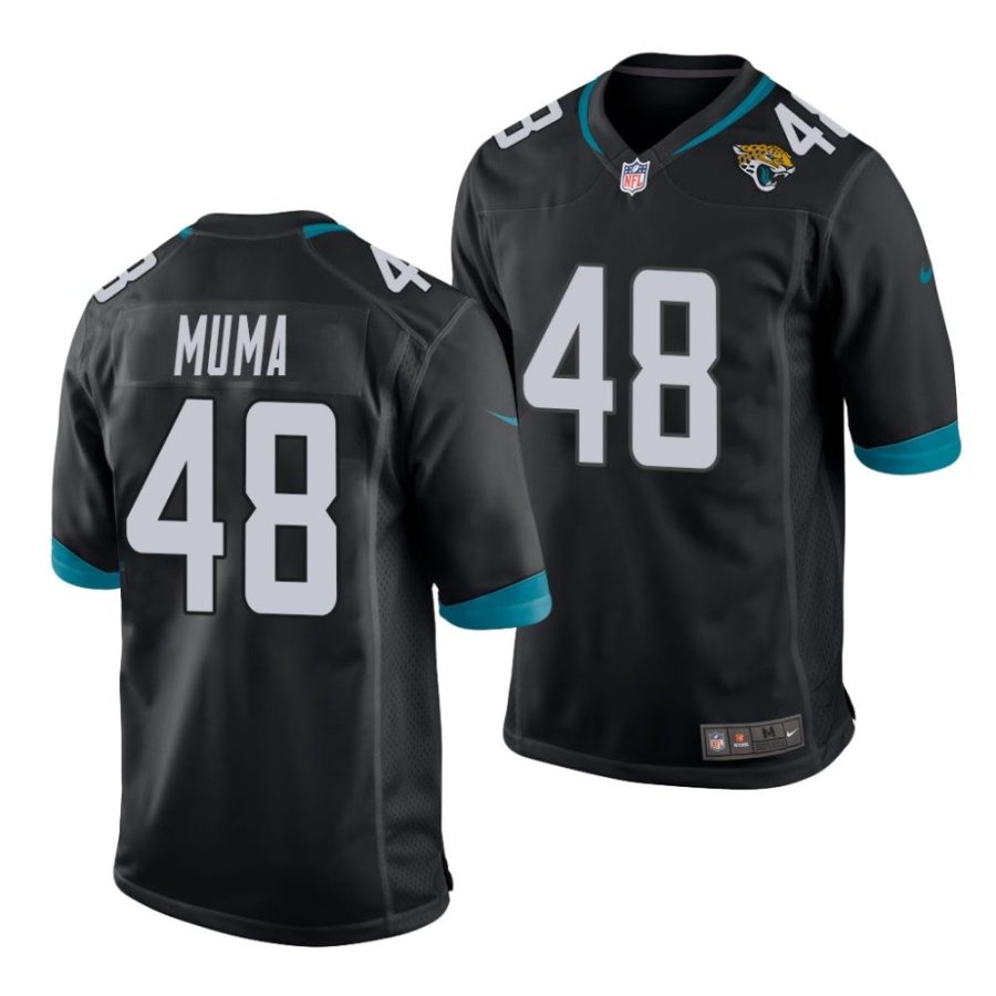 chad muma jacksonville jaguars 2022 nfl draft game men black jersey scaled