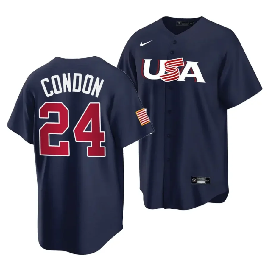 charlie condon usa baseball navy2023 collegiate national team menstars jersey scaled